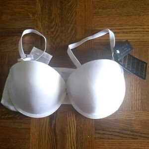 NWT White Push Up Padded Bra  34C